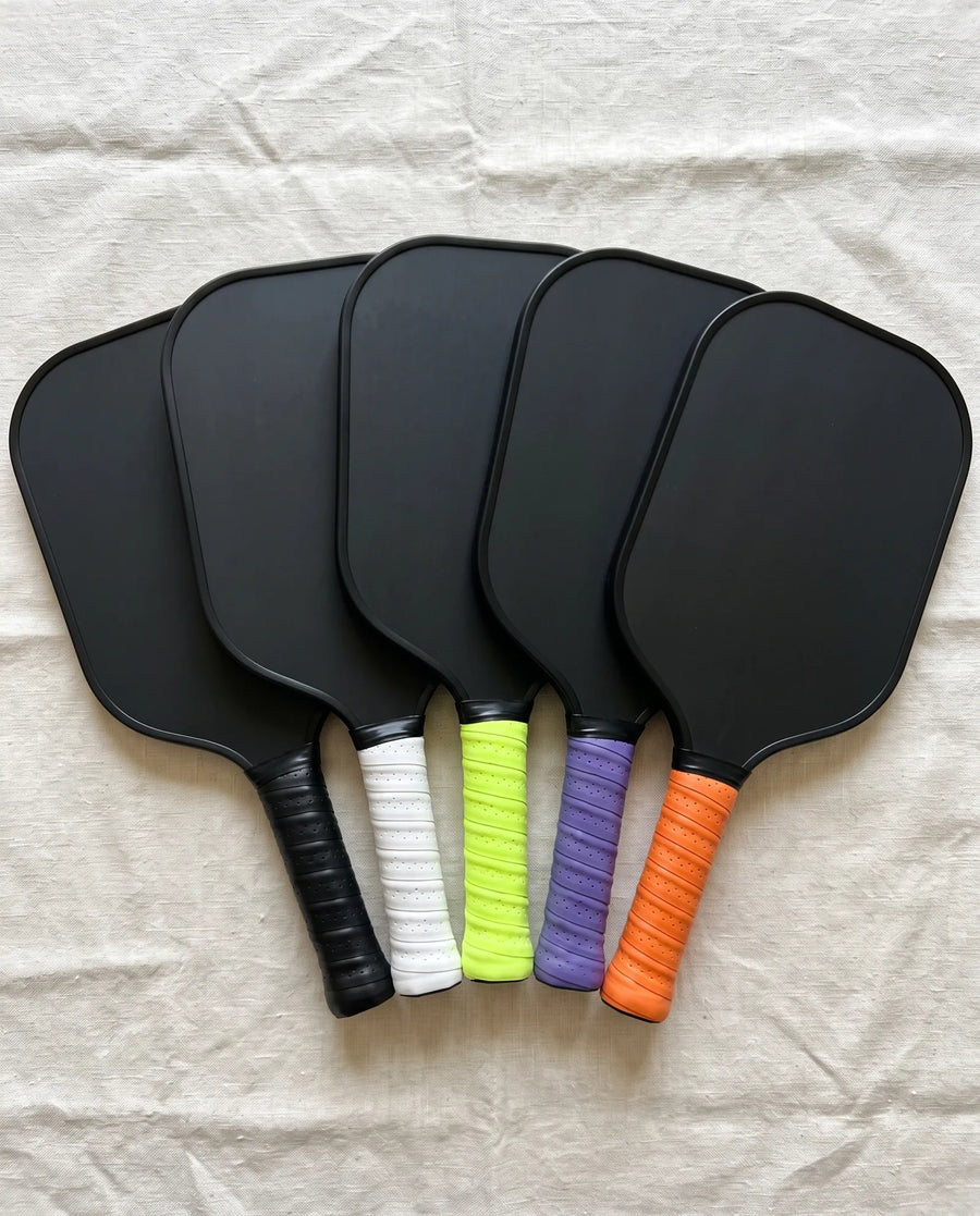 Court Overgrips on five paddles