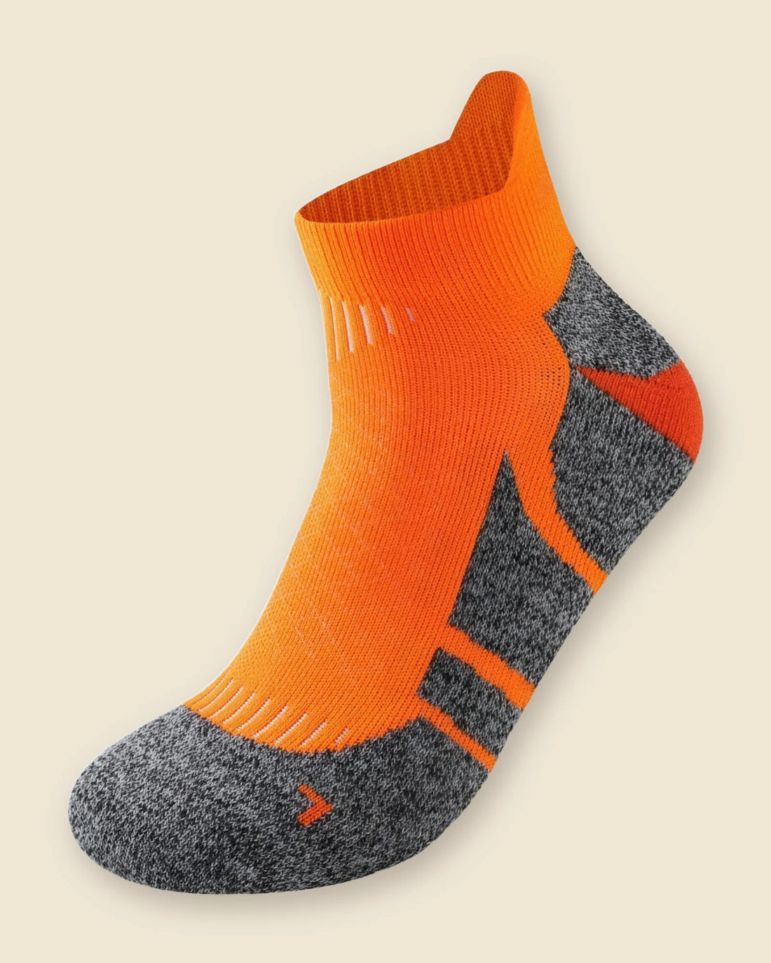 Court Low sock in orange, side view