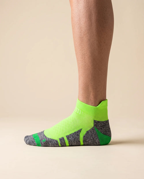 Court Sock Low in Kitchen Volt green, side view